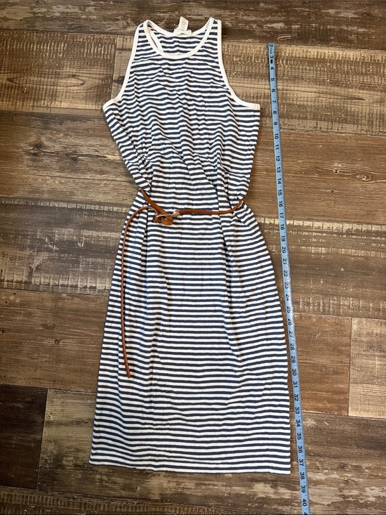 LOFT Dresses & Skirts - Loft lounge Navy & White Sleeveless Tank Dress